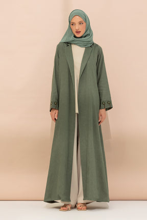 Green Abaya with Date Palm