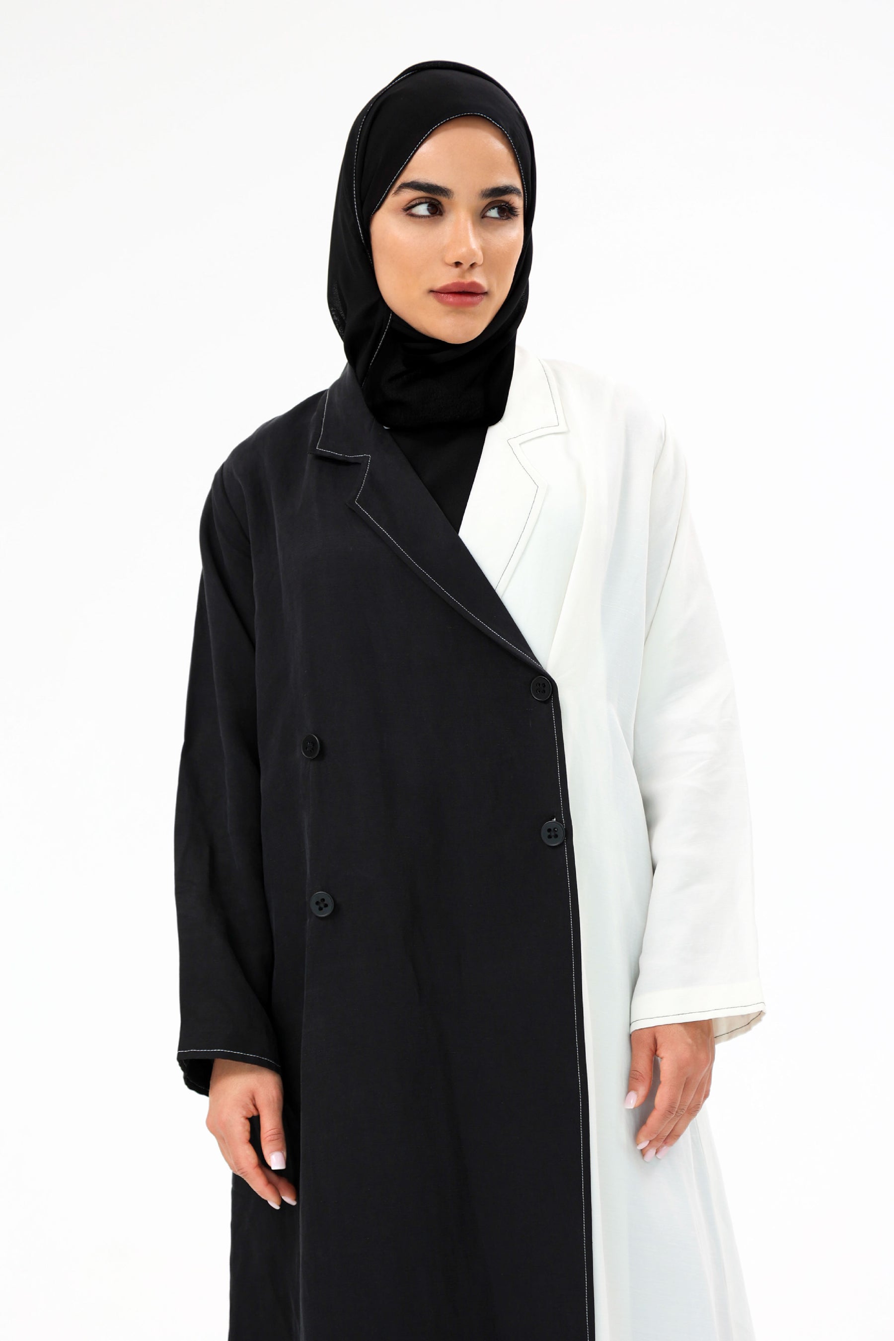 Monochrome Blazer Abaya