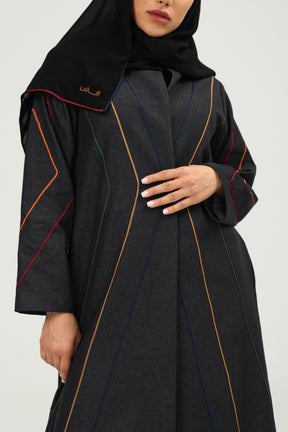 Colorful Geometric Abaya