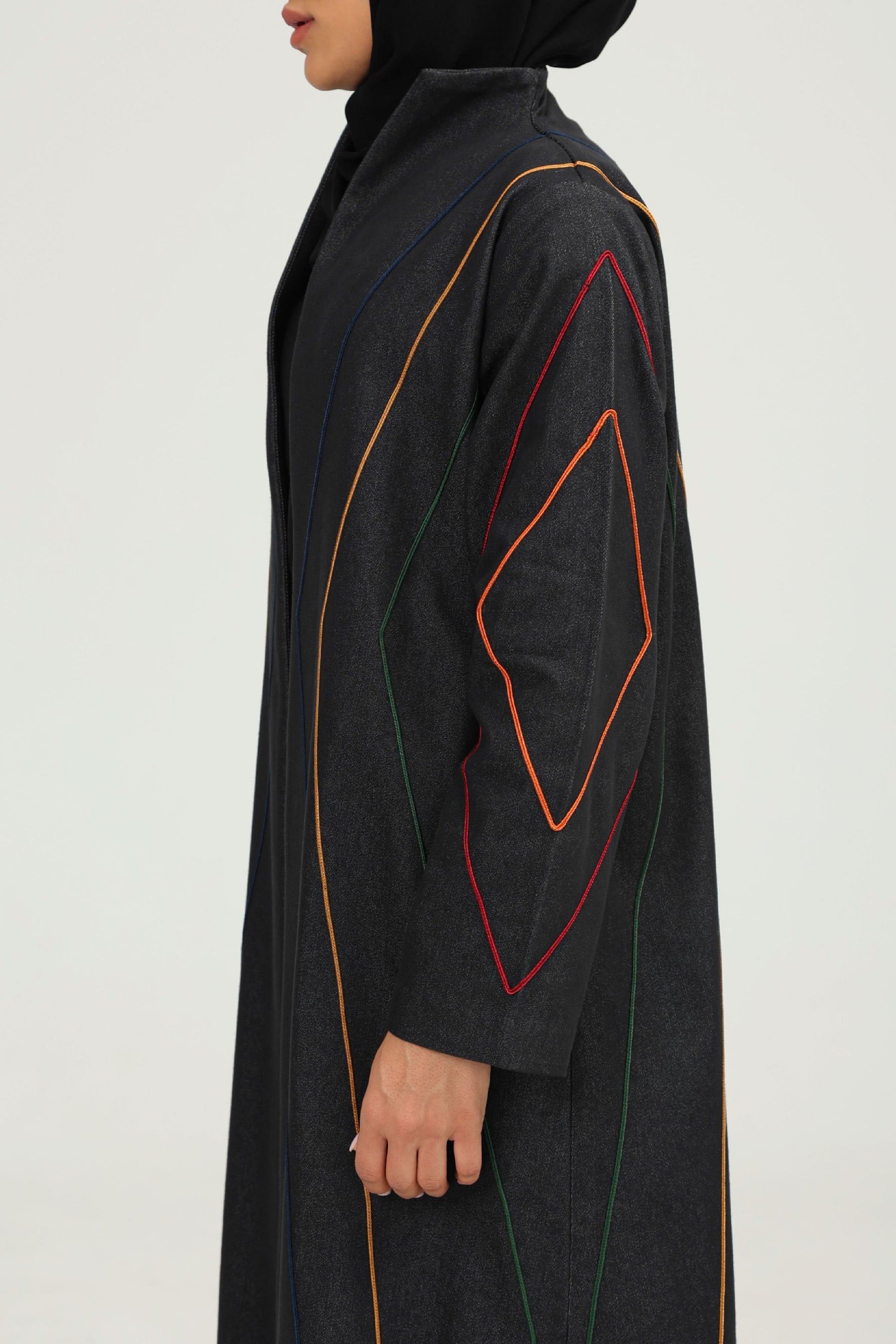 Colorful Geometric Abaya