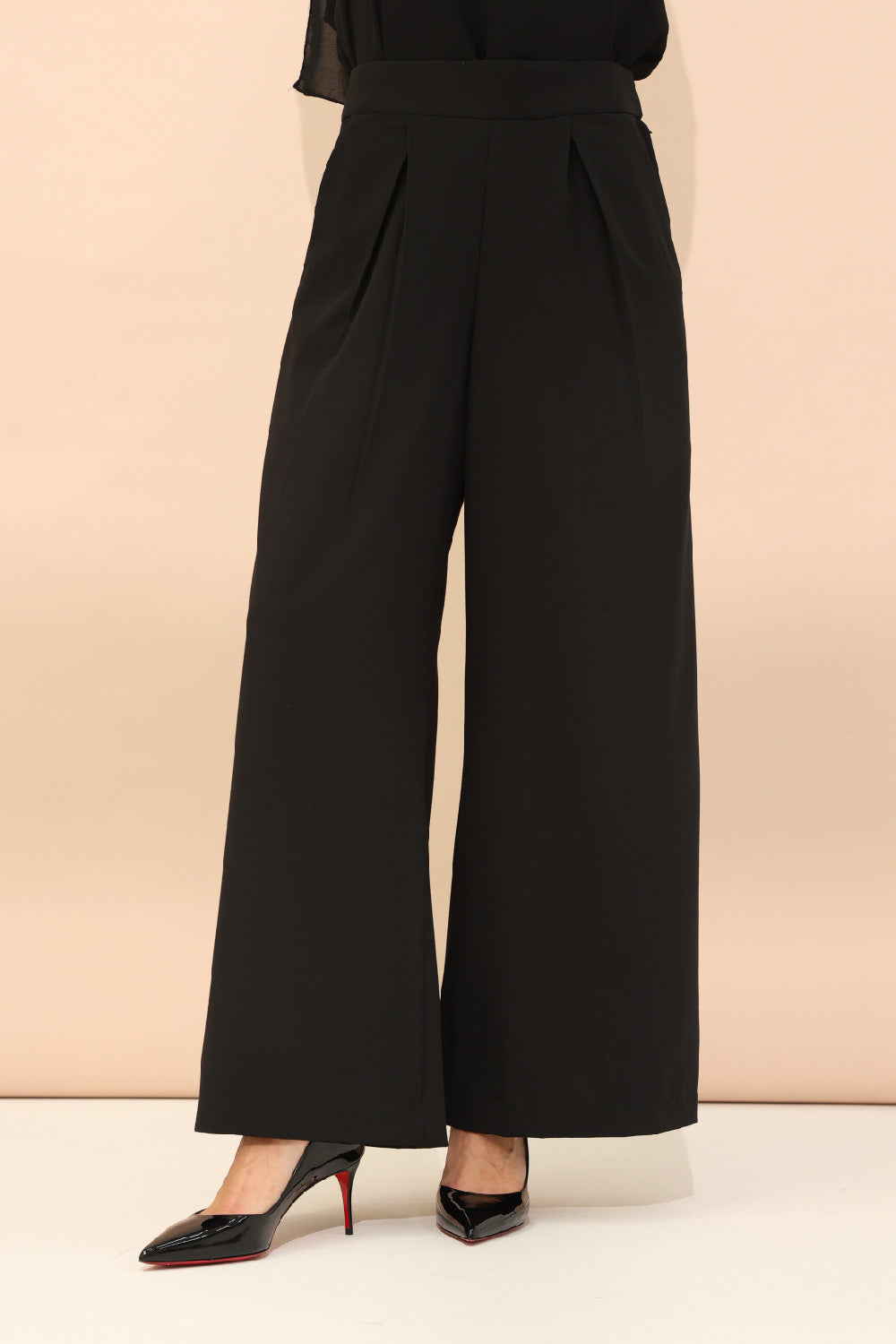 High-Waisted Black Pants