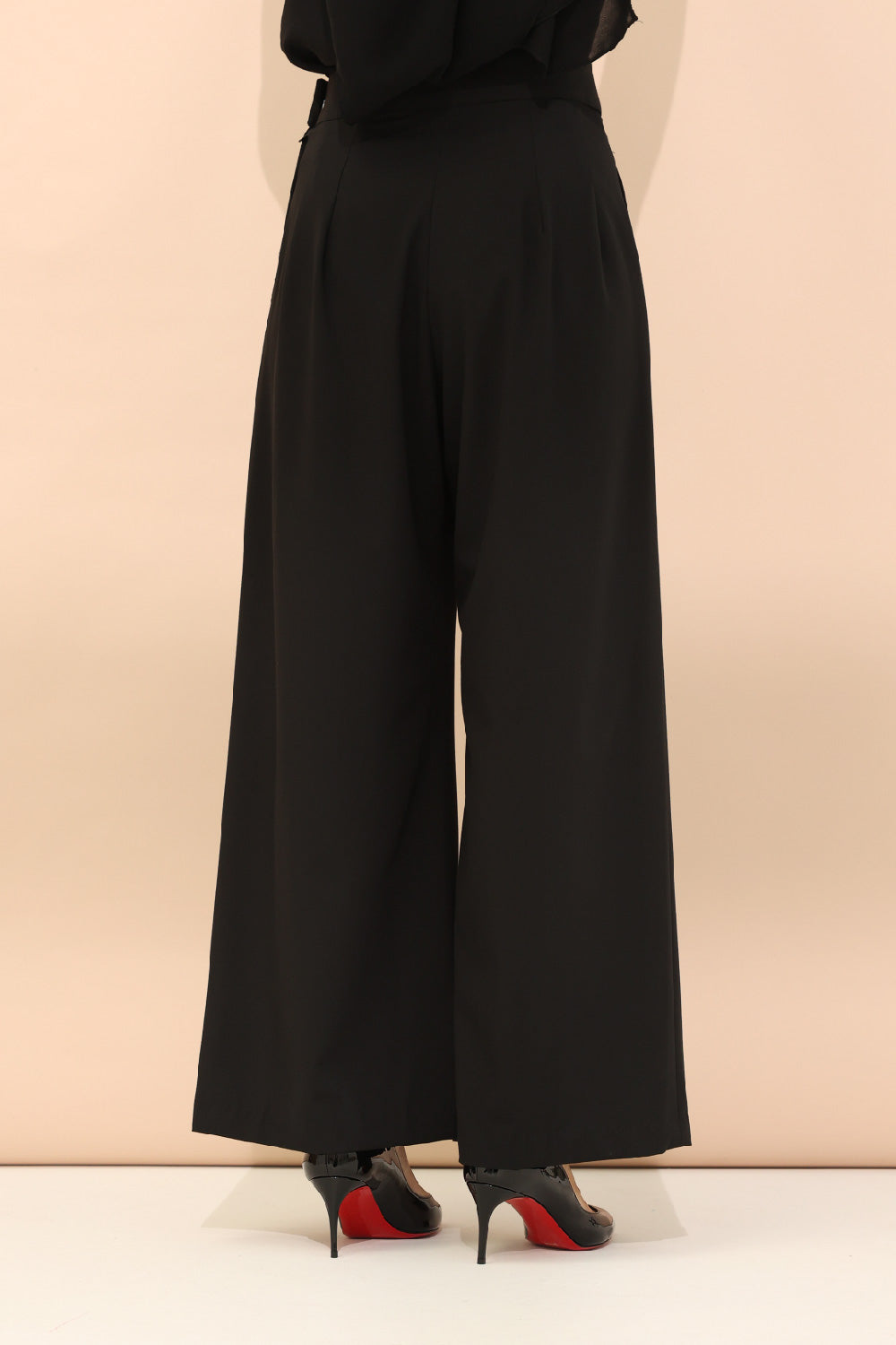 High-Waisted Black Pants