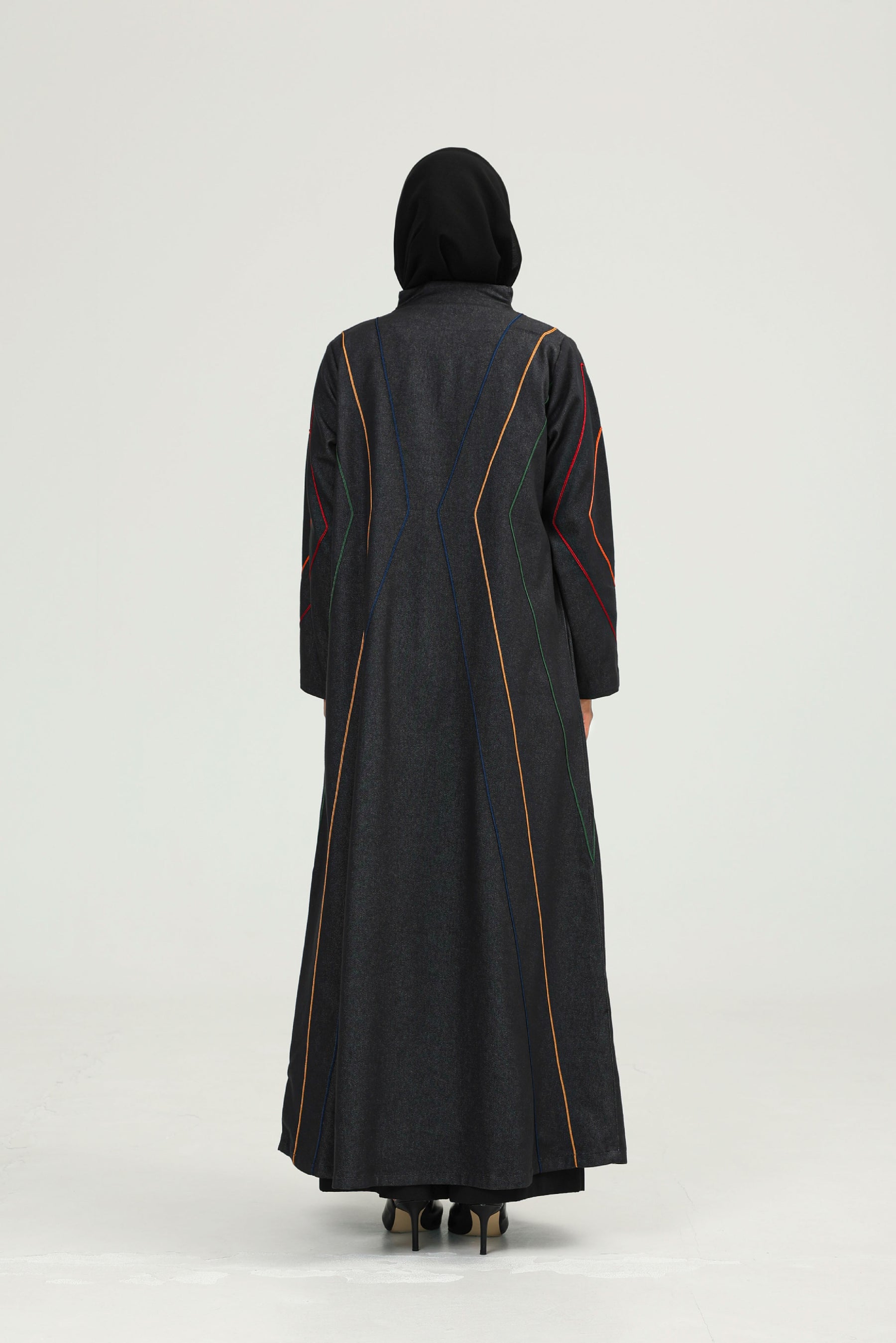 Colorful Geometric Abaya