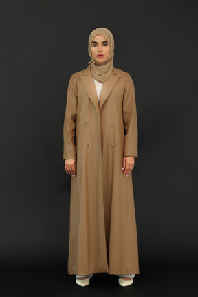 Desert Leather Blazer Abaya