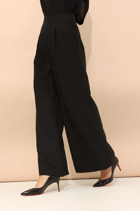 High-Waisted Black Pants