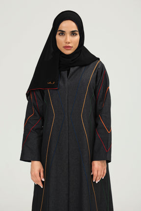 Colorful Geometric Abaya