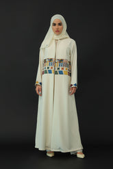 Colorful Printed Al-Qatt Al-Asiri Abaya