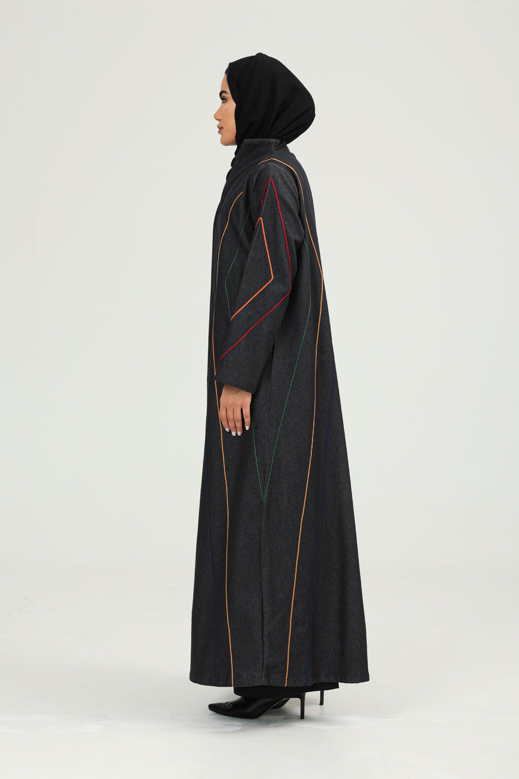 Colorful Geometric Abaya